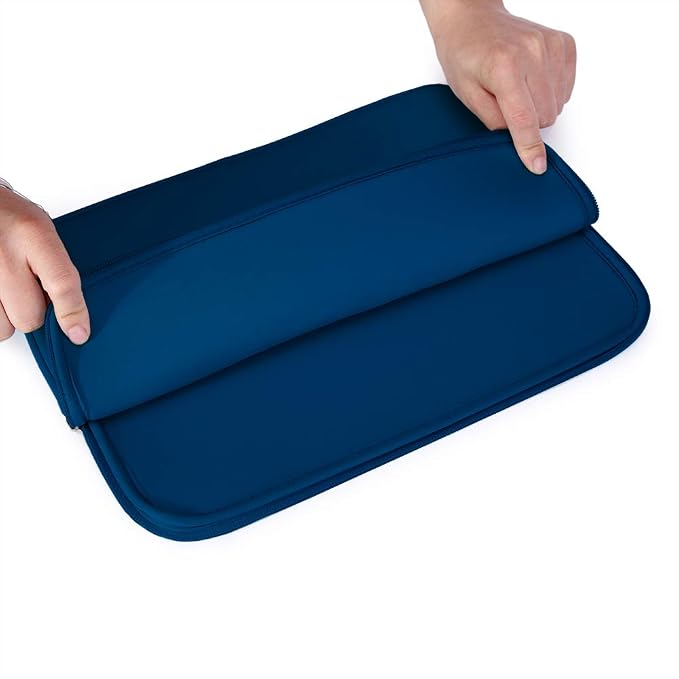 RAINYEAR 13 Inch Laptop Sleeve Case with Accessories Pouch, Compatible with 13.3" MacBook Air/Pro M1 M2 M3 M4 M5 A3449 A3240 A3113 A2681 A2338 (Navy Blue)