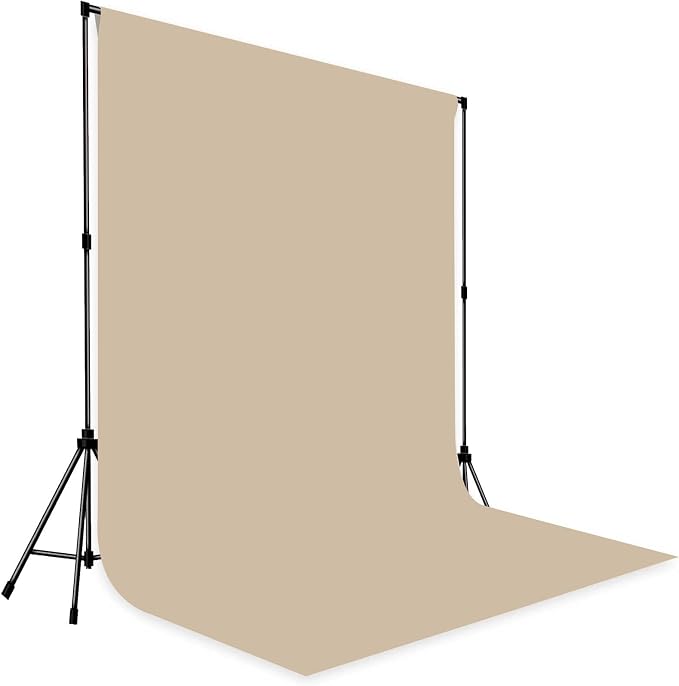 Photo Backdrop Beige Fabric Professional Photography Solution 6x9ft Seamless Design Eliminate Wrinkles Baby Shower Pregnant Women Shooting Scene Background