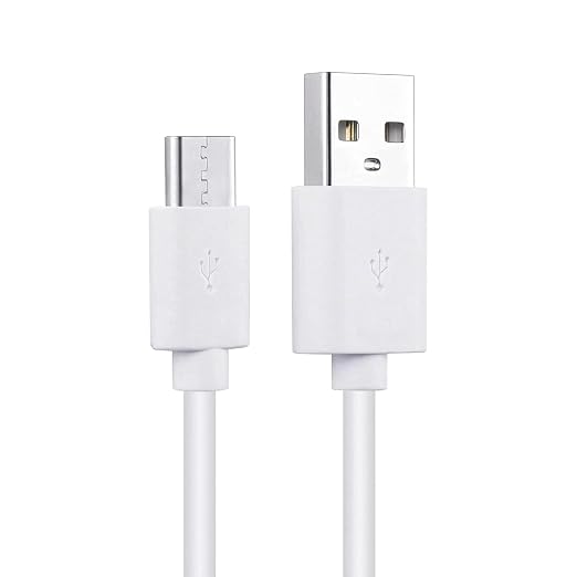 Smays USB to USB C Cable 3ft 5-Pack, Type C Phone Charger Cord Bulk, White