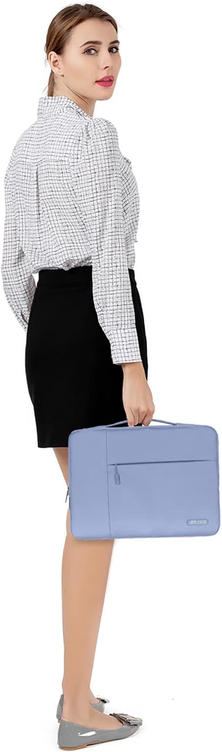 MOSISO Laptop Case 13 inch, Laptop Sleeve with Handle Compatible with MacBook Neo/Air/Pro 13 inch with A18/M5/M4/M3/M2/M1 Chip 2026-2016, Polyester Multifunctional Computer Bag, Pastel Blue