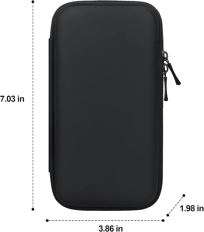 Canboc Electronics Travel Organizer, MacBook Charger Carrying Case, Electronic Accessories Portable Cable Storage Bag for Charging Cords, Power Adapter, MagSafe, USB Hub, Power Bank, Earbuds, Black