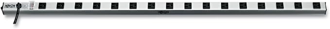 Tripp Lite 16-Outlet Bench & Cabinet Power Strip, 48in Length, 15A 120V, 15ft / 4.57M Cord with 5-15P Plug, Black, (PS4816)