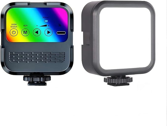 LED Video Light for Camera, Mini Rechargeable Photography Fill Light CRI 95+, Portable Bi-Color 2500K-6000K Vlog Light with 2000mAh Battery for Nikon Sony DSLR, YouTube TikTok Vlogging Zoom Call