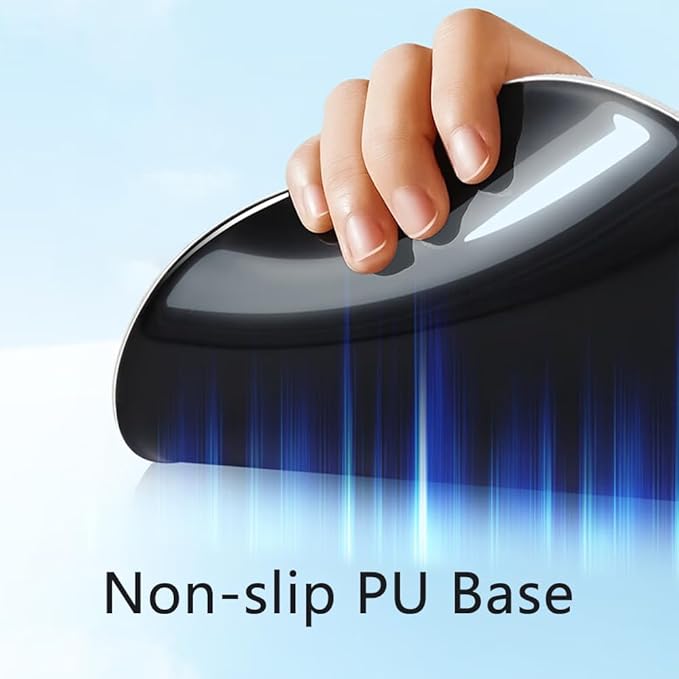 Ergonomic Mouse Pad with Wrist Rest, Gel Wrist Support Mousepad, Pain Relief Laptop Computer Mouse Pad, Non-Slip Mouse Pads for Office & Home (Purple)
