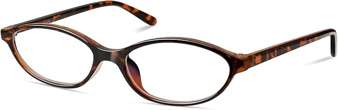Oval Blue Light Blocking Glasses for Women Retro 90s Cat Eye Frame Glasses Computer TV Eyeglasses Anti Eyestrain