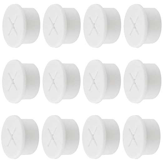 Desk Grommet,3/4 Inch Flexible Rubber Grommets, Silicone Cable Cord Grommet Wire Hole Cover for Desk, Table and Other Furnitures(12Pack)