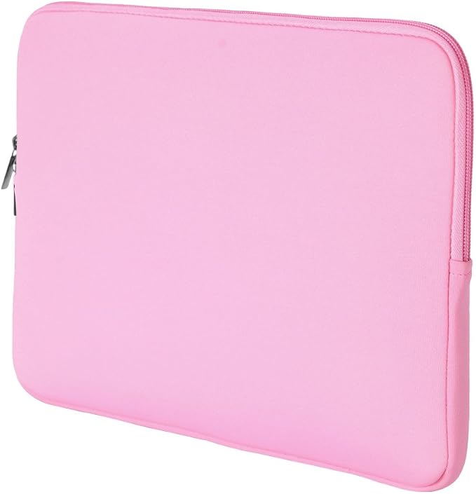 RAINYEAR 16 Inch Laptop Sleeve Protective Soft Case Bag with Accessories Pouch, Specially Compatible with 16" MacBook Pro M1 M2 M3 M4 M5 Pro/Max A3403 A3186 A3428 A3429 (Pink)