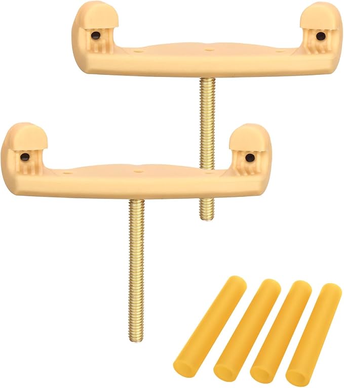 LMS Universal Extra Long Fork for Violin Shoulder Rest 4/4 3/4 Full Size, Replacement for Violin Viola Fiddle Shoulder Rest Extra-Long Feet, 1.5 inch (Khaki)