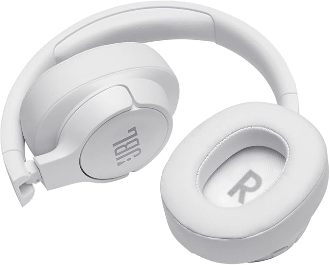 JBL Tune 760NC - Lightweight, Foldable Over-Ear Wireless Headphones with Active Noise Cancellation - White (Renewed)