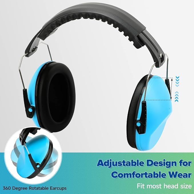 Floriogra 6 Pack Noise Cancelling Headphones for Kids, Kids Ear Protection 28dB SNR Noise Reduction Ear Muffs for Children/Toddler, Noise Cancelling Hearing Protection For Fireworks/Monster Truck