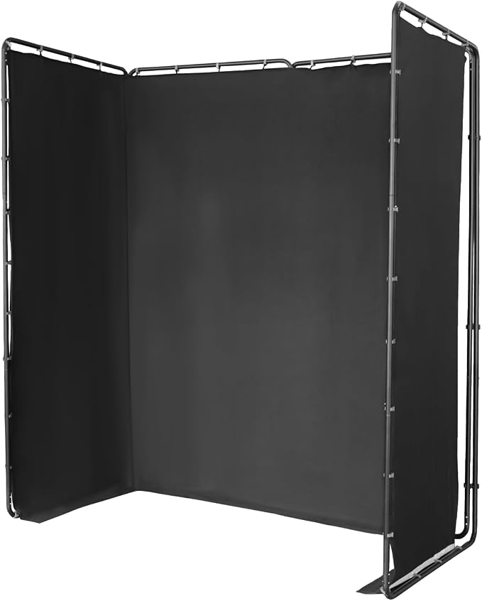 7.87x13.12ft Black Screen with Stand Portable Background for Photography Large Collapsible Photo Backdrop with Carrying Bag for Photo Studio, Video Shooting, Live Streaming