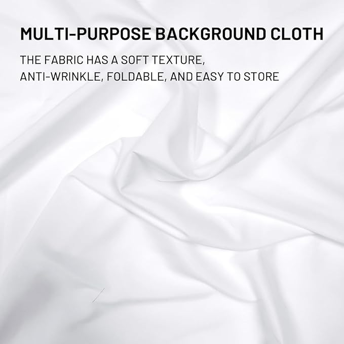 White Backdrop Background 10 X 7 FT Large Photography Backdrop Photo Photoshoot Background Screen for Photography Photo Booth Backdrops Parties Curtain