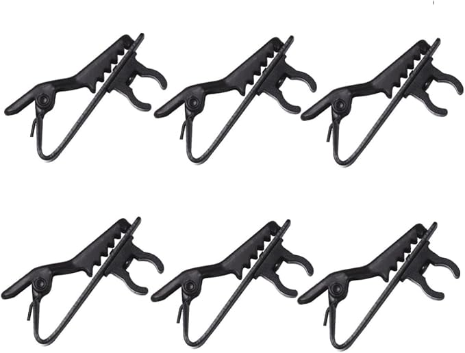 10pcs Wireless Lapel Microphone Clip Easy Clip Design Suitable for Speeches Online Chat