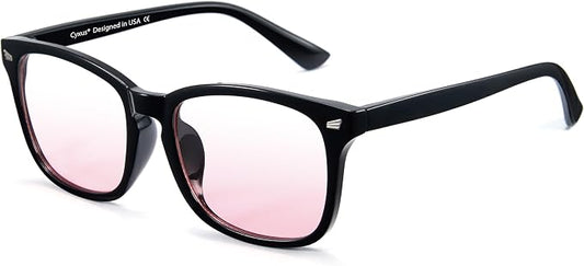 Cyxus Blue Light Glasses Men Women Reduce Eye Strain UV Blocking for Office Work Computer Screen 8082