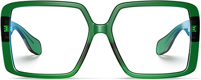 VISOONE Oversized TR90 Blue Light Blocking Glasses Fashion Accessories Non Prescription for Women Harvard