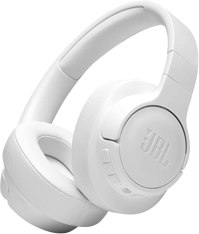 JBL Tune 760NC - Lightweight, Foldable Over-Ear Wireless Headphones with Active Noise Cancellation - White (Renewed)