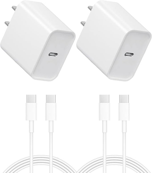 iPhone 17 16 15 Charger: Fast Charging - Type C Chargers - USB C Charger i Phone 17 Charging with 2 Pack Cable for iPhone 17/17Pro Max 16/16 Plus/16 Pro/16 Pro Max/iPhone