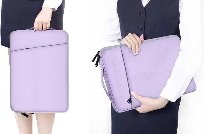 Laptop Case 15.6 Inch, Laptop Sleeve Computer Carrying Bag for HP Pavilion/Envy x360, Dell, ASUS VivoBook/ZenBook 15, HP Lenovo Samsung MSI Acer Chromebook Notebook Computer Case, Purple