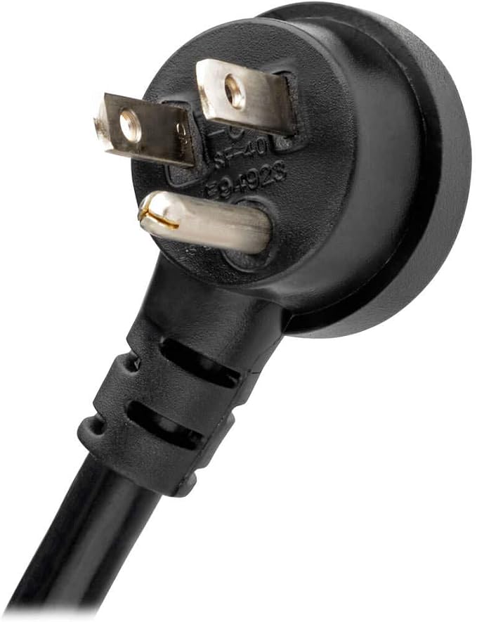 Tripp Lite Isobar 6 Outlet Surge Protector Power Strip with 2 USB Charging Ports,10ft Long Cord, Right-Angle Plug, Metal, 3840 Joules,Lifetime Limited Warranty & $50K Insurance (IBAR6ULTRAUSBB)Black