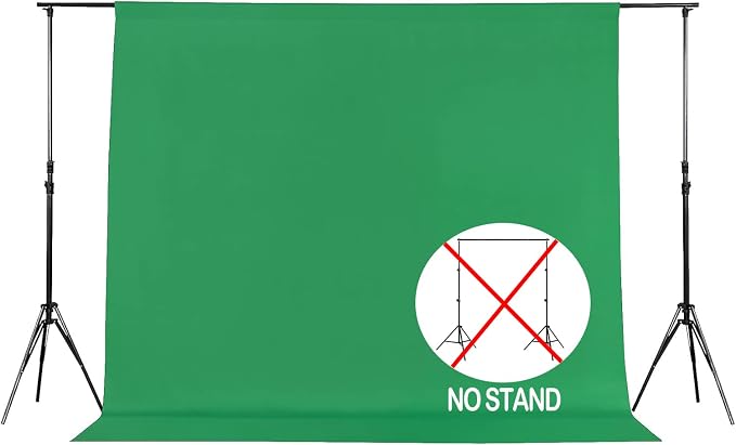 Joccun 8X10FT Green Backdrop Background for Photography,Polyester Backdrop Curtain Background Screen for Photography,Photoshoot,Video Recording,Studio(8X10ft,Green)
