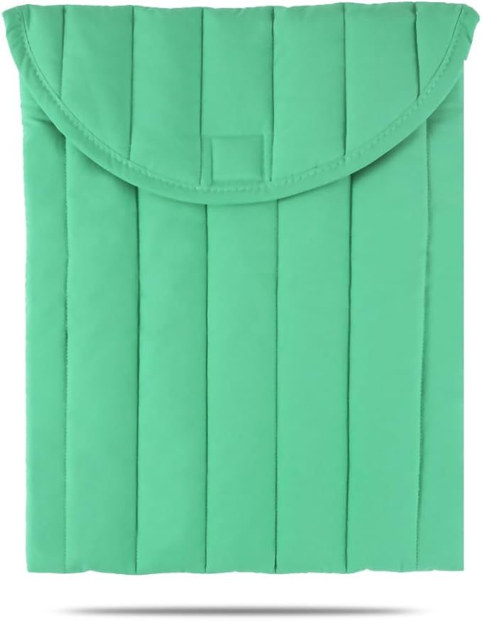Puffy Laptop Sleeve 15-16 Inch Light Green, Protective Carrying Case for Men and Women, Cute Case Bag Compatible with 15 Inch and 16 Inch Laptops, for MacBook Air M2 M1, Asus/Dell Xps/Lenovo in Cover