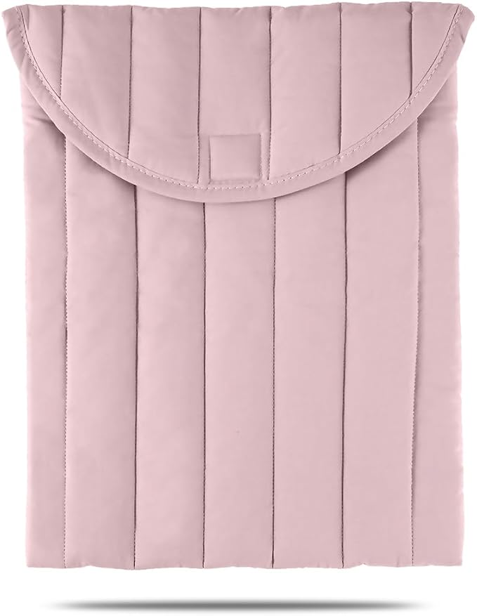 Puffy Laptop Sleeve 13-14 Inch Lilac Pink, Protective Carrying Case for Men and Women, Cute Case Bag Compatible with 13 and 14 Inch Laptops, for MacBook Air M2, Asus/Dell Xps in Cover