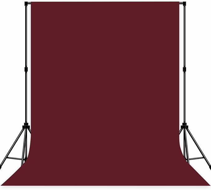 Photo Backdrop Wine Red Background Cloth Professional Photography 6x9ft Seamless Design to Eliminate Wrinkles Wedding Luxury Theme Decoration Art Exhibition Gallery Display