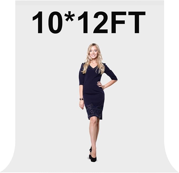 White Backdrop for Photography 10 x 13 Ft,White Background Sheet for Photography,Photo Backdrop Curtain for Photoshoot Video Polyester Cloth Video Studio Calls Streaming Gaming