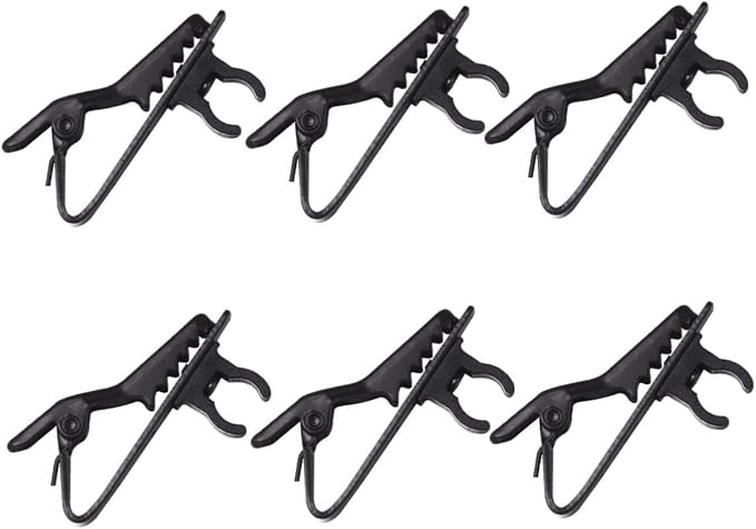 10pcs Wireless Lapel Microphone Clip Easy Clip Design Suitable for Speeches Online Chat