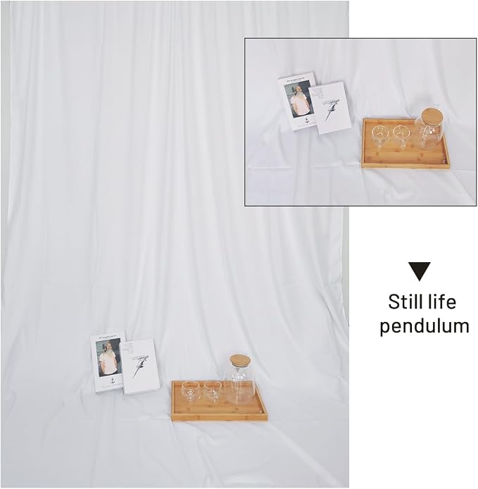 White Backdrop Background 10 X 10 FT Large Photography Backdrop Photo Photoshoot Background Screen for Photography Photo Booth Backdrops Parties Curtain