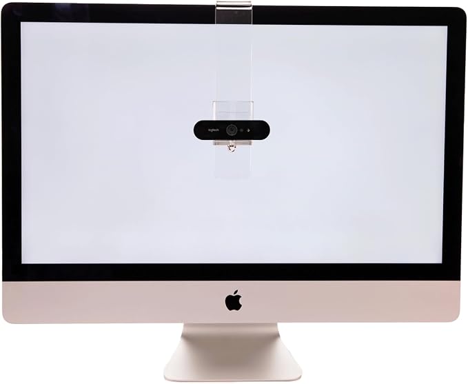 PlexiCam Pro V2 | Center Screen/Middle Screen Webcam Mount | Position Any Webcam (Not Included) Anywhere/Any Screen (Laptops-32) | Tripod gooseneck teleprompter Alternative for Eye Contact Audience