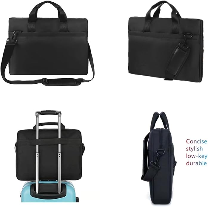Premium Black,17.3-18.4 Inch Laptop Briefcase with Cross-Body Shoulder, DVD Player bag,Painting board bag，Laptop case Fits Dell, HP, ASUS,MacBook Pro, 2-layer Design,Durable,LIGHTWEIGHT