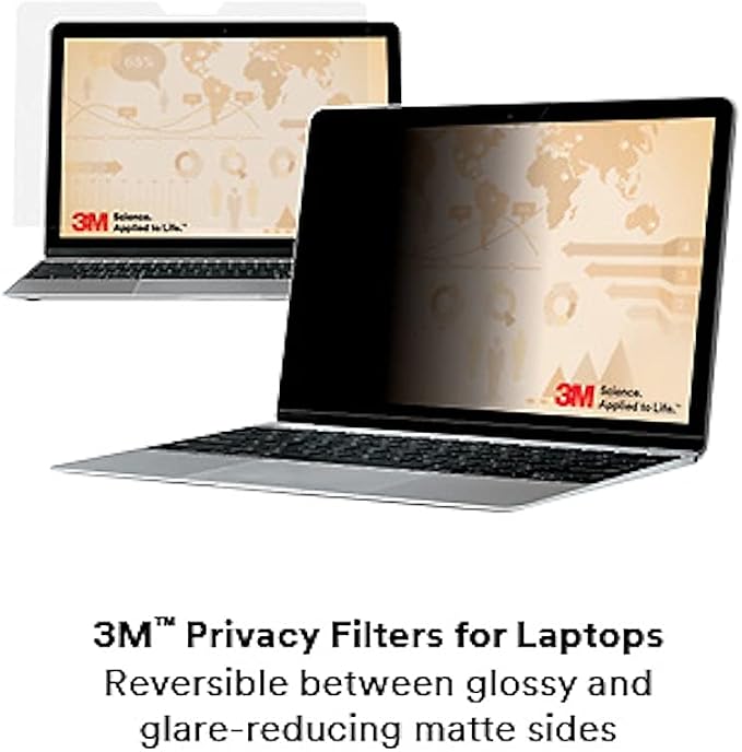3M Privacy Filter for 17.3" Widescreen Laptop with COMPLY Attachment System (PF173W9B)