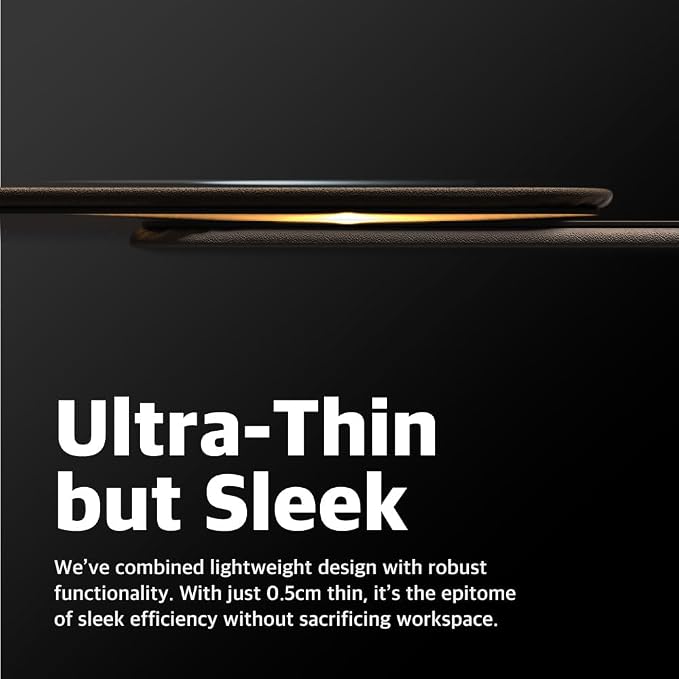 POUT H3 PRO Wireless Charging Mouse Pad – Qi-Enabled Fast Charger with Anti-Slip Base & Smooth Surface for Phones and Earbuds – Sleek Desk Accessory for Home & Office (Latte Cream)