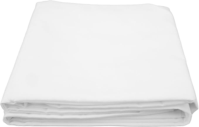 GLOGLOW Props Polyester Opaque Collapsible Backdrop for Video Streaming and Portrait Photography, 9.8 X 6.6ft Virtual Background Screen, Nan (White)