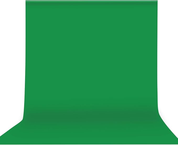 2x3m/6.6x10ft Professional Green Screen Backdrop Studio Photography Background Washable Durable Polyester-Cotton Fabric Seamless One-Piece Design for Product