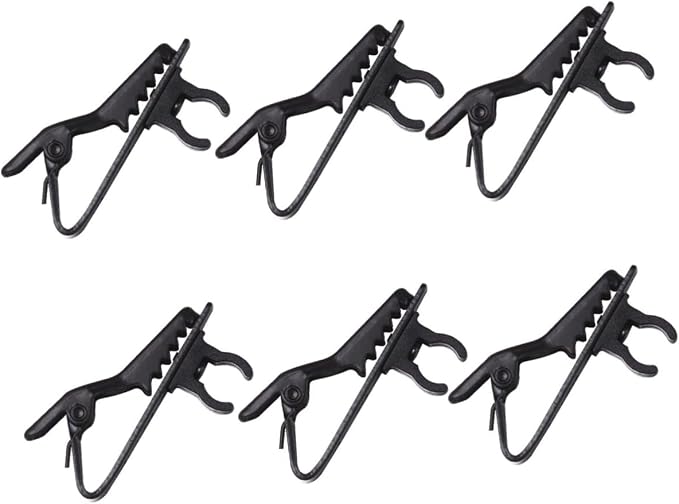 30pcs Microphone Clip for Lapel Tie Clip Mini Lavalier Mic Holder Handsfree Mic for Video Calls Speeches