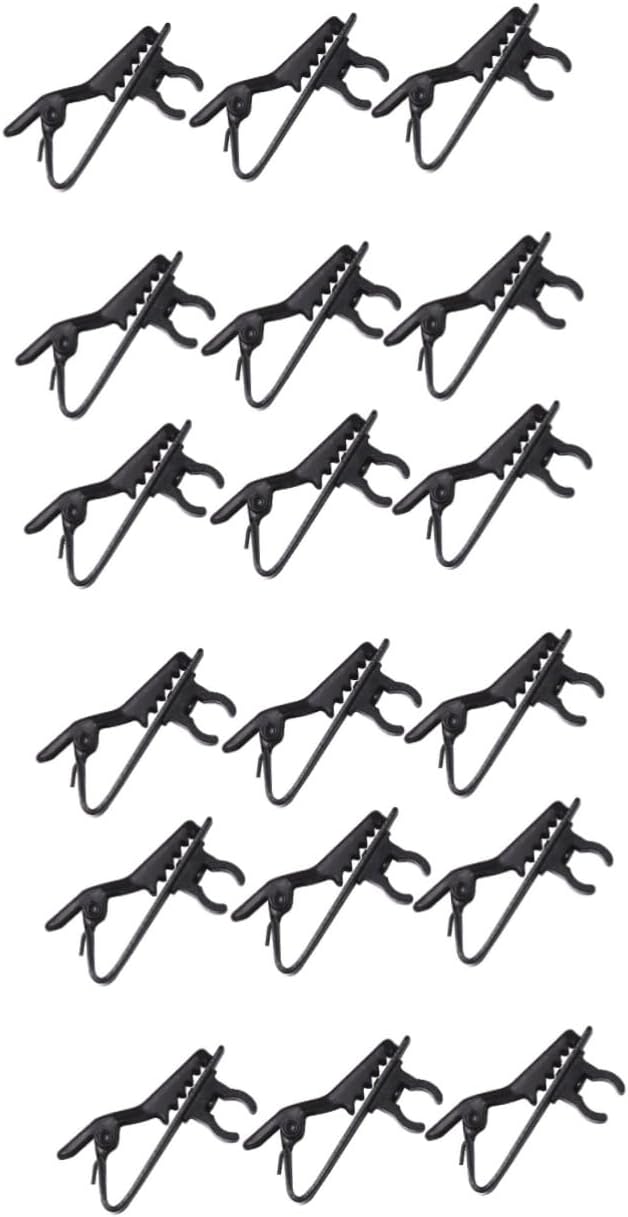30pcs Microphone Clip for Lapel Tie Clip Mini Lavalier Mic Holder Handsfree Mic for Video Calls Speeches