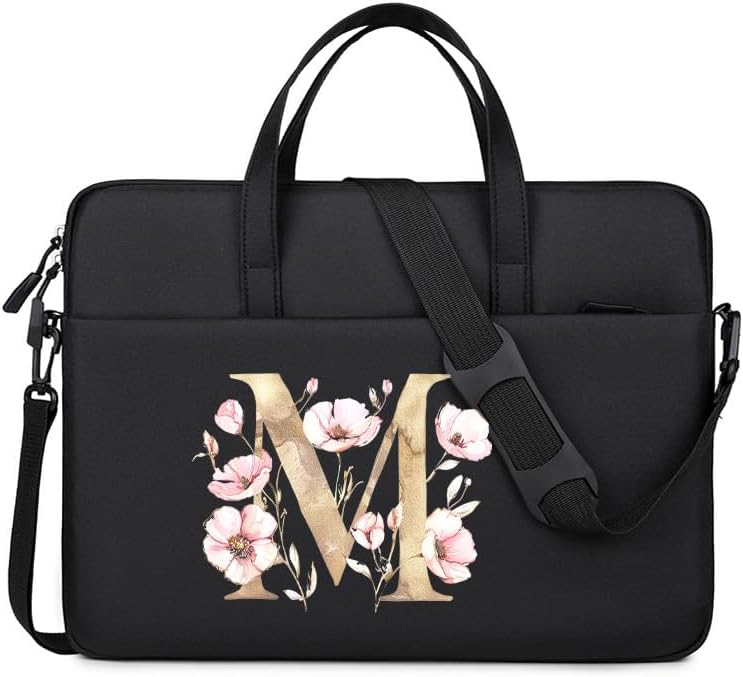 Computer Bag For Men & Women, With Initial Laptop Bag,14/15inches Messenger bag For Office、Business、Travel、School