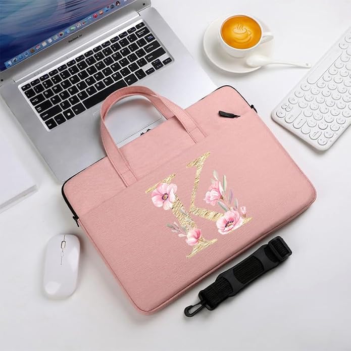Computer Bag For Men & Women, With Initial Laptop Bag,14/15inches Messenger bag For Office、Business、Travel、School