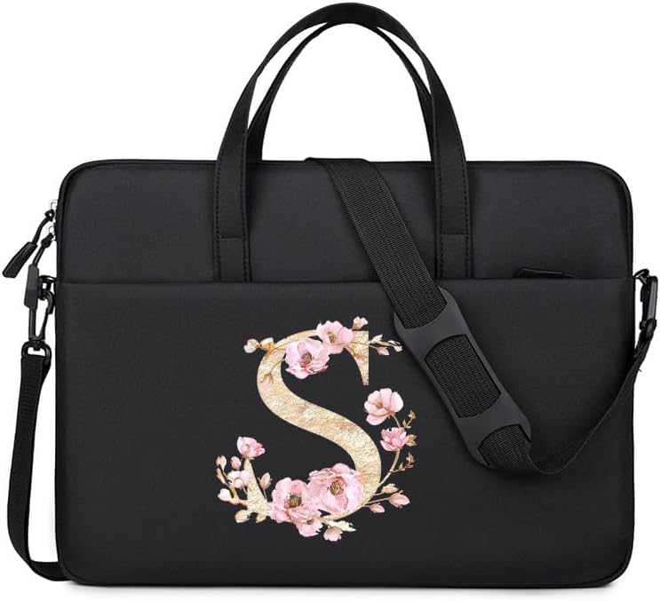 Computer Bag For Men & Women, With Initial Laptop Bag,14/15inches Messenger bag For Office、Business、Travel、School