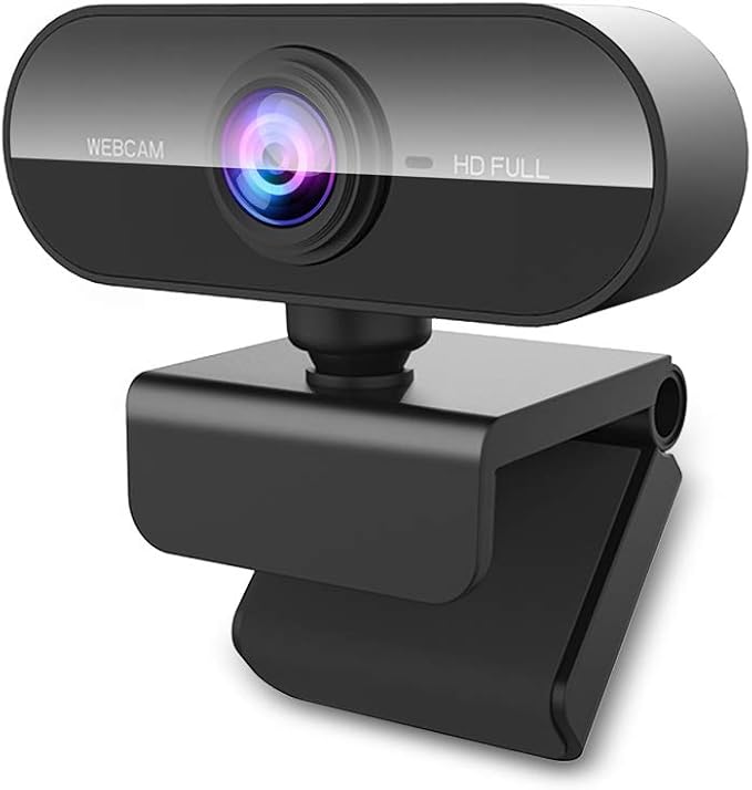 FWV Webcam with Microphone&1080P HD Web Cam,Stand for PC/MAC/Laptop/Desktop, Wide Angle Web Cameras for YouTube,Skype,Zoom,Xbox One,Video Calling,Studying and PS4