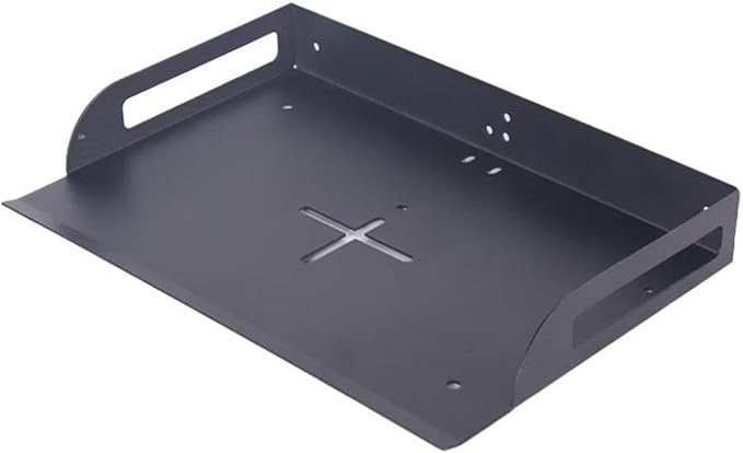 Ceiling Mount with Tray for Projector/Camera 43-65cm Height Adjustable Iron Versatile for Living Room Home Video Conferencing, Black
