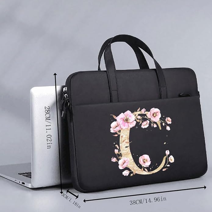 Computer Bag For Men & Women, With Initial Laptop Bag,14/15inches Messenger bag For Office、Business、Travel、School