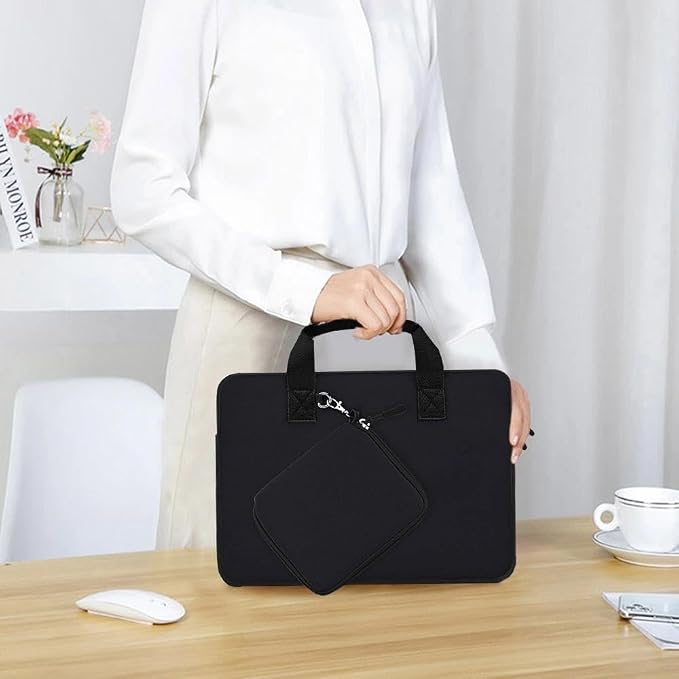 11.6 12.9 13 inch Elastic Laptop Sleeve with Small Case Compatible with 13 inch MacBook Neo Air Pro M5/M4/M3/M2/M1, iPad 13 12.9, XPS 13 and Most 11.6 12.9 13 inch Notebooks Tablets,D02G01