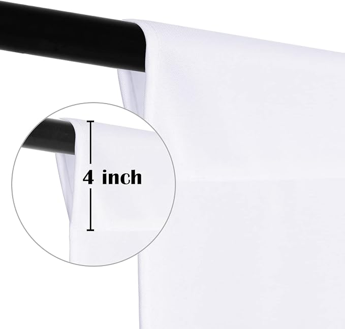 Sugargirl 10X10FT White Backdrop Background for Photography, Photo Backdrop White Screen Photo Booth Backdrop for Photoshoot Party Video(1 Panel)