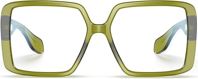 VISOONE Oversized TR90 Blue Light Blocking Glasses Fashion Accessories Non Prescription for Women Harvard