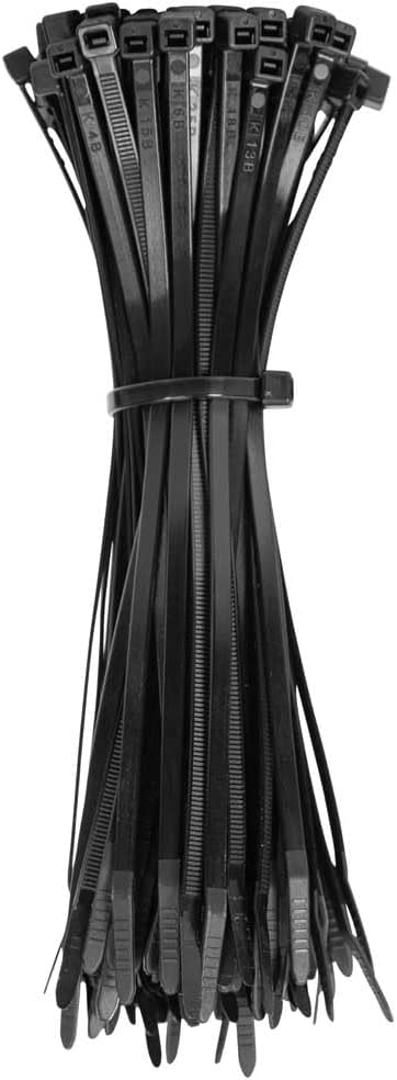 Klein Tools 80071 Industrial Cable Management Kit, 50-Pound Tensile Strength Zip Ties, Hook and Loop Cinch Straps, 3-Piece Multi-Size Pack