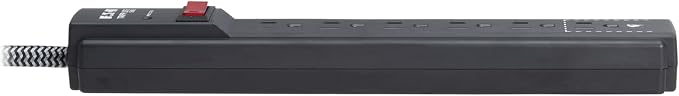 Eaton Tripp Lite Series 6-Outlet Surge Protector Power Strip, Flat Plug 10ft Braided Extension Cord, 1200 Joules, 15A Circuit Breaker, Lifetime Manufacturer's Warranty & $10,000 Insurance (TLP610DB)