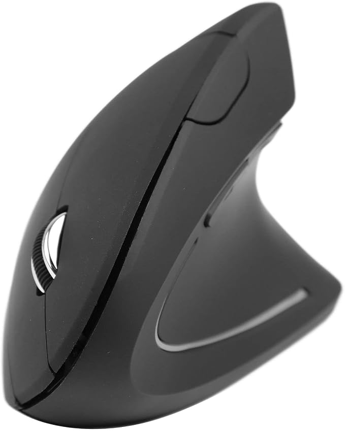 Vertical Mouse for Gaming and Work, 2.4G Wireless Lighted Mouse with Adjustable DPI, Battery Operated